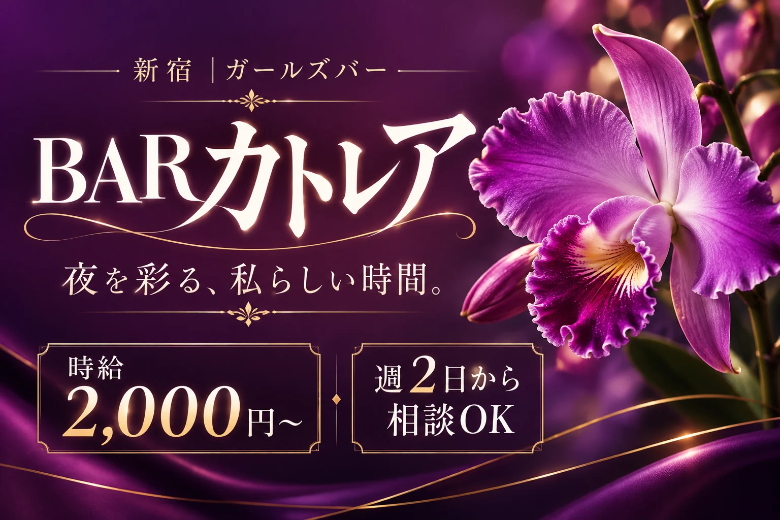 BARカトレアの求人バナー